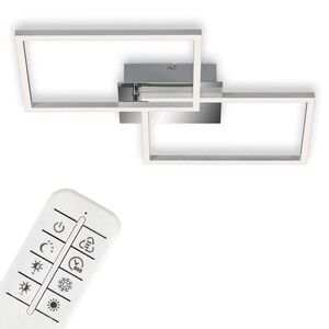 BRILONER LED CCT rám 50 cm 2x15W 3300lm chrom BRILO 3149-018 obraz