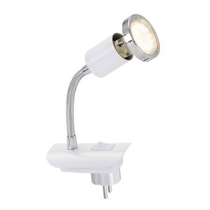 BRILONER LED svítidlo do zásuvky SCHUKO, bílá, 1xLED/GU10/3W BRI 2892-016P obraz