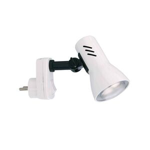 BRILONER Svítidlo do zásuvky SCHUKO 10, 5 cm 1x E14 25W bílé BRI 2763-016P obraz