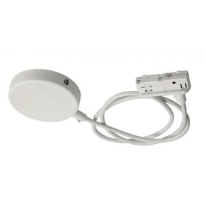 Deko-Light 1-fázový kolejnicový systém, D One flexibilní napájení kabel se stropní krytkou, 220-240V bílá RAL 9016 1000 mm 720010 obraz