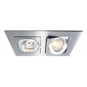 Deko-Light Kapego stropní vestavné svítidlo Kardan II 12V AC/DC GU5.3 / MR16 2x max. 50, 00 W 178 mm stříbrná 110101 obraz