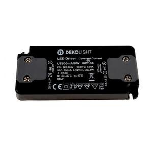 Deko-Light napájení FLAT, trafo 500mA 6W konstantní proud 500 mA IP20 2-12V DC 6, 00 W 862130 obraz