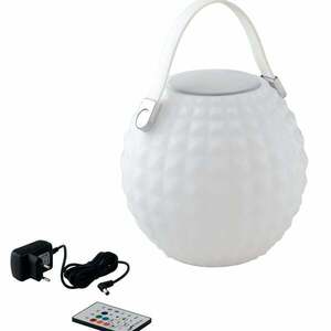FANEUROPE FAN EUROPE Nabíjecí venkovní lampa Geco, bílá, LED 3 W, 240 lm, RGBW, stmívatelná, IP44, s reproduktorem a Bluetooth, vč. dálkového ovladač obraz