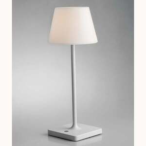 FANEUROPE FAN EUROPE Nabíjecí venkovní stolní svítidlo JAMMIN bílá, kov, LED 2, 2 W, 60 lm, 3000 K, stmívatelné, IP54, 39 x 15 cm obraz