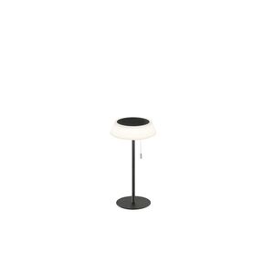 FANEUROPE FAN EUROPE Solární stolní lampa Jin (černá), dobíjecí LED 1, 2 W, stmívatelná 3000K, IP54, 17 x 32 cm obraz