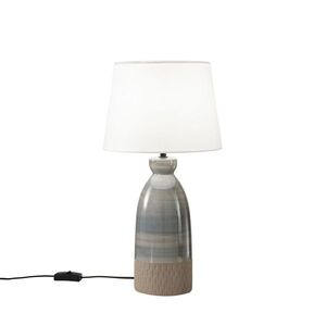 FANEUROPE FAN EUROPE Stolní lampa Lume Navajo, šedá, 1xE27, 25x49 cm obraz