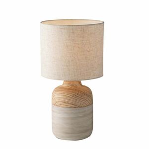 FANEUROPE FAN EUROPE Stolní lampa WOODY dřevěná/slonová kost, 1xE27, 24x43 cm obraz