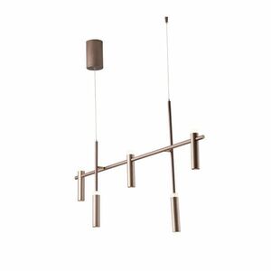 FANEUROPE FAN EUROPE Závěsné LED svítidlo CANDLE bronz, 35 W, 3600 lm, 4000 K, 120x19, 1x125 cm obraz