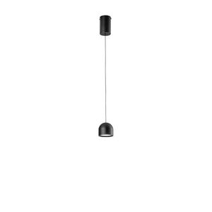 FANEUROPE FAN EUROPE Závěsné LED svítidlo Yoyo (černé, kov + akryl) 6 W, 3000 K, pr. 10 x 200 cm obraz