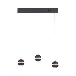 PAUL NEUHAUS JUST LIGHT Kolekce Schöner Wohnen LED závěsné svítidlo, černé, 3-ramenné, Comfort Lift, krokově stmívatelné 3000K obraz