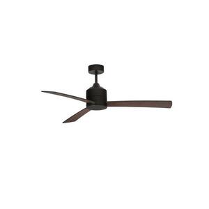 NOVA LUCE stropní ventilátor AXEL černý hliník a listy ořech 9952350 obraz