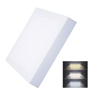Solight LED mini panel CCT, přisazený, 18W, 1530lm, 3000K, 4000K, 6000K, čtvercový WD173 obraz