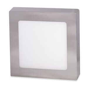 Ecolite Stříbrný přisazený LED panel hranatý 300 x 300mm 25W Barva světla: Denní bílá LED-CSQ-25W/41/CHR obraz