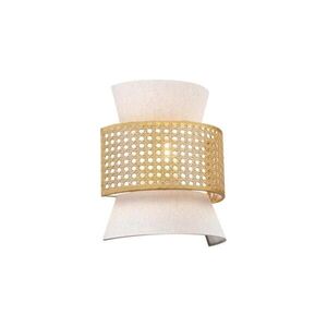 ACA Lighting JAPAN nástěnné svítidlo béžové textil s ratanem IP20 1xE27 LT40WBGW obraz