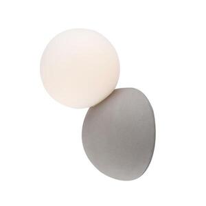 ACA Lighting nástěnné svítidlo 1XG9 šedý beton+bílá 19X12X12CM VENUS MK421W19G obraz
