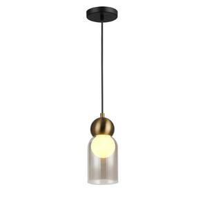 ACA Lighting závěsné svítidlo JULIETTE mosaz a sklo IP20 1xE27 LT1522PCB obraz