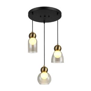 ACA Lighting závěsné svítidlo JULIETTE mosaz a sklo IP20 3xE27 LT38233PCB obraz