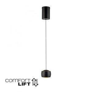 JUST LIGHT LED závěsné svítidlo černé 1 ramenné nastavitelná výška do jídelny 3000K LD 15260-18 obraz