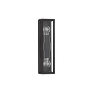 NOVA LUCE venkovní nástěnné svítidlo REGINA antracitový hliník a čiré sklo E27 2x12W 220-240V bez žárovky IP65 9492442 obraz