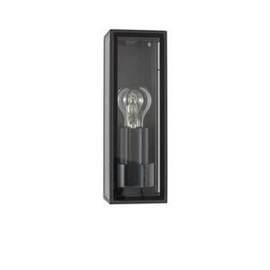 NOVA LUCE venkovní nástěnné svítidlo SORREN antracitový hliník a čiré sklo E27 1x12W 220-240V bez žárovky IP65 9197701 obraz