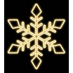 DecoLED LED světelná vločka XI, závěsná 3D tisk, pr. 104 cm, teple bílá obraz
