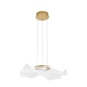 NOVA LUCE závěsné svítidlo SIDERNO zlatý hliník a akryl LED 30W 230V 3000K IP20 9054501 obraz
