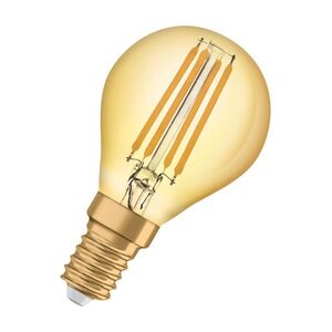 LEDVANCE OSRAM Vintage 1906 LED CL P FIL GOLD 35 non-dim 4W/825 E14 obraz