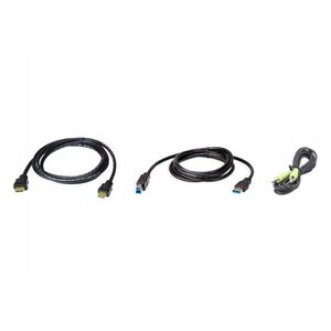 ATEN 2L-7D02UHX3 KVM kabel Černá 1, 8 m 2L-7D02UHX3 obraz