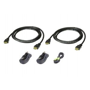 ATEN 2L-7D02UHX5 KVM kabel Černá 1, 8 m 2L-7D02UHX5 obraz