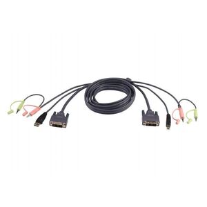 ATEN 2L-7D02UI KVM kabel Černá 1, 8 m 2L-7D02UI obraz