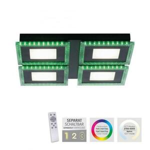 LEUCHTEN DIREKT is JUST LIGHT LED stropní svítidlo černé RGB barevné scény CCT stmívatelné 2700-5000K LD 14511-18 obraz