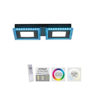 LEUCHTEN DIREKT is JUST LIGHT LED stropní svítidlo černé RGB, CCT stmívatelné s dálkovým ovládáním 2700-5000K LD 14512-18 obraz