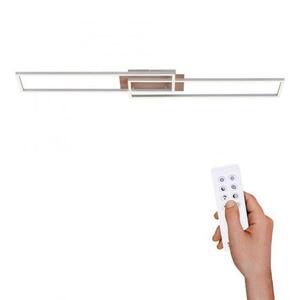 LEUCHTEN DIREKT is JUST LIGHT LED stropní svítidlo, 110x25cm, dálkový ovladač, stmívatelné, dřevodekor, CCT, 2700-5000K obraz