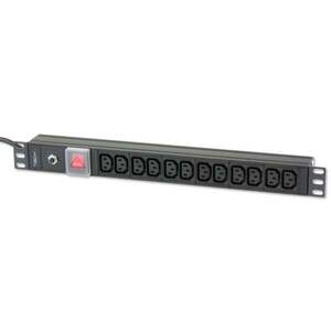 Techly I-CASE STRIP-12C 19' Napájecí lišta 1U X12 I-CASE STRIP-12C obraz