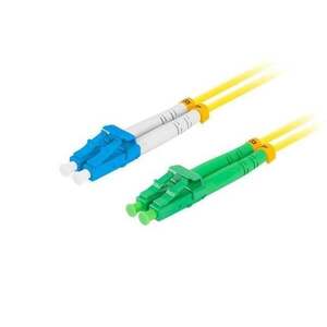 LANBERG Fiber Optic Patchcord SM LC/APC-LC/UPC FO-LALU-SD11-0010-YE obraz