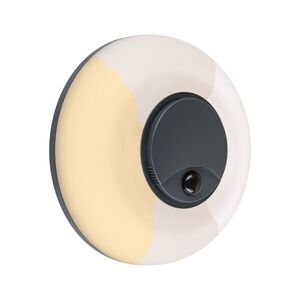 PAULMANN LED venkovní nástěnné svítidlo Aureva pohybové čidlo IP65 kruhové 220mm 2200 - 4000K 20, 5W 230V antracit/bílá polykarbonát obraz