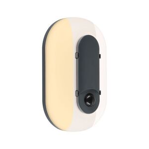 PAULMANN LED venkovní nástěnné svítidlo Elunor pohybové čidlo IP65 podlouhlé 122x212mm 2200 - 4000K 18, 5W 230V antracit/bílá polykarbonát obraz
