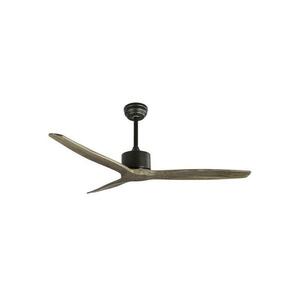 NOVA LUCE stropní ventilátor VENTO tělo z oceli černá a dřevěné listy 5231301 obraz