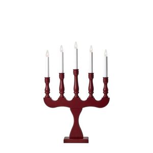 MARKSLOJD Markslöjd Svaneholm adventní červený svícen 5 žárovek obraz