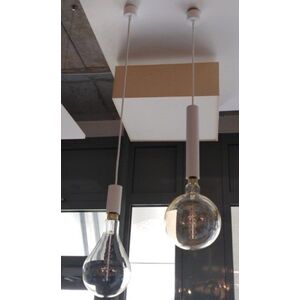 Aulix závěsné svítidlo 1xE27 válec barva bílá, kabel barva bílá, délka válcové pouzdro 30cm bez rozety VÝPRODEJ VZORKU obraz