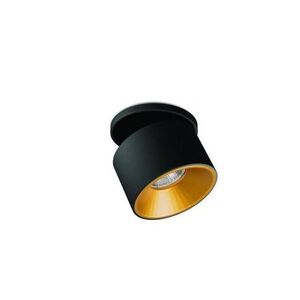 BPM Zápustné svítidlo KLIMT M LED 10W pr.100 60st. černá / zlatá 2700K 805lm PUSH stmívání obraz