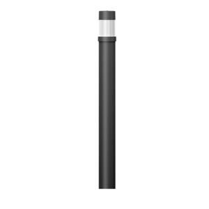 LIGMAN Venkovní sloupkové svítidlo BAMBOO 3 černé 3000K 15W 474lm IP65 RAL9011 kryt opal vč.A107091 (zemní držák) VÝPRODEJ VZORKU obraz