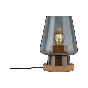 Paulmann stolní lampa Iben 1-ramenné kouřové sklo/korek 797.36 P 79736 VÝPRODEJ VZORKU obraz