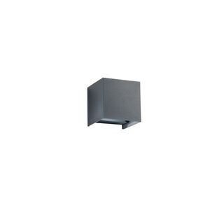 FANEUROPE FAN EUROPE Nástěnné svítidlo LED ALFA antracit 2x10 W 1800 lm CCT 3000-4000 K IP54 12x12x12 cm obraz