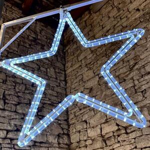 DecoLED LED světelná hvězda na VO, pr. 80 cm, ledově bílá obraz