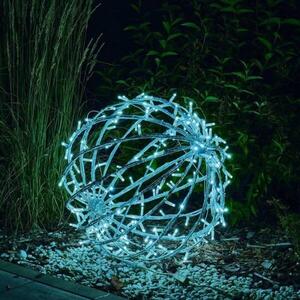 DecoLED LED světelná koule, ledově bílá, pr. 40 cm obraz