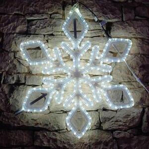 DecoLED LED světelná vločka IX, závěsná 3D tisk, pr. 72 cm, ledově bílá obraz