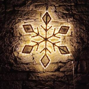 DecoLED LED světelná vločka IX, závěsná 3D tisk, pr. 72 cm, teple bílá obraz