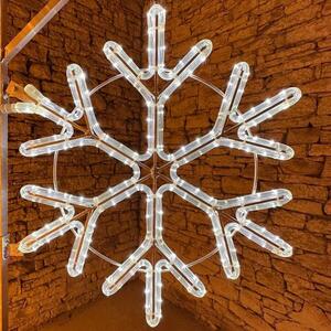 DECOLED LED světelná vločka na VO, pr. 80 cm, ledově bílá obraz