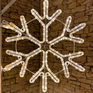 DecoLED LED světelná vločka na VO, pr. 80 cm, teple bílá obraz